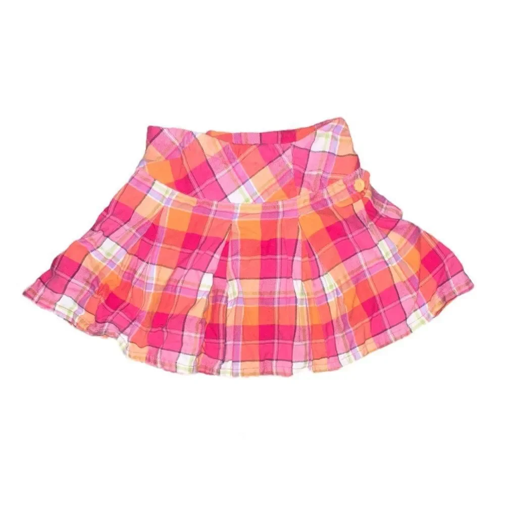 Gymboree Girls Lot of Three Skirts Multicolor Fleece Corduroy Plaid Size 4 EUC